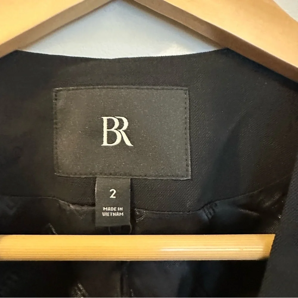 Banana Republic Hayden Black Cropped Vest Tailored Sleeveless Top Size 2 NWT